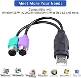 UCEC PS2 to USB Adapter Converter Cable for Keyboard Mouse view 3