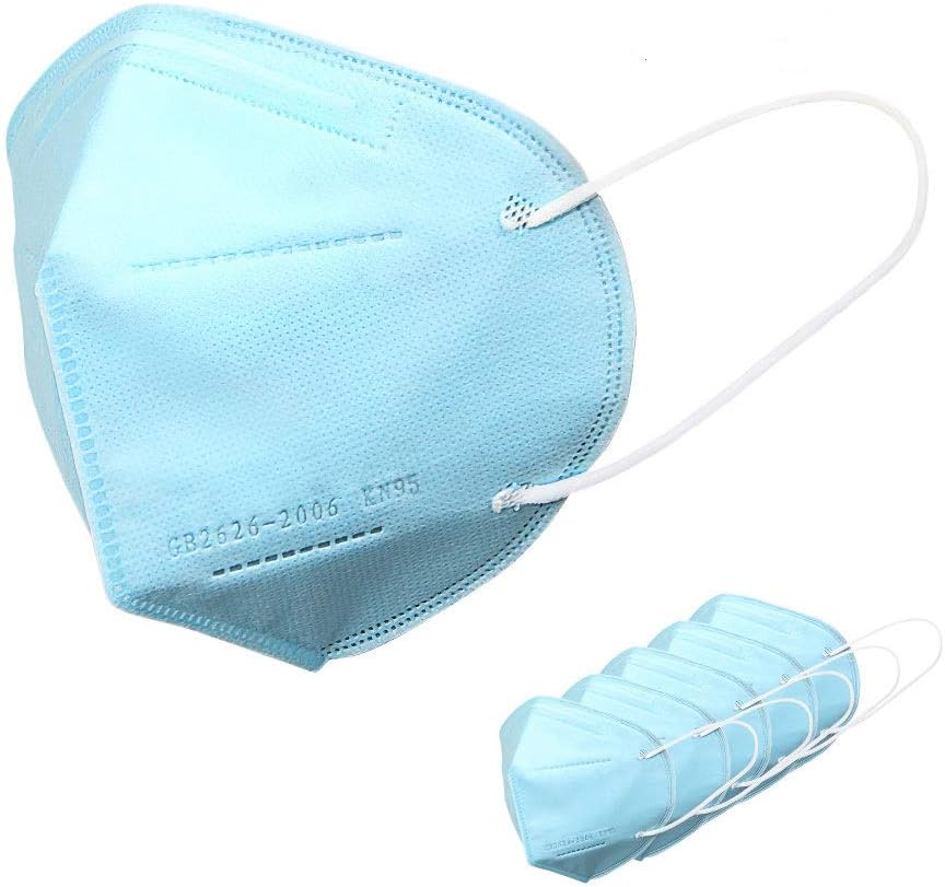 Monroe Bernard N95 Respirator M-a-s-k, 5PCS Anti-Pollution Face Cover Anti-Dust Anti-Smog KN95 95% Filter Self-Priming Anti-Particles for Outdoor Activities
