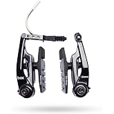 Box Three 108/85 Millimeters V Brakes with Brake Pad Adjustment, Phillips Head Tension Screw, 5mn Allen Key, and Air Flow Brake Shoes with Dual Compound Pads