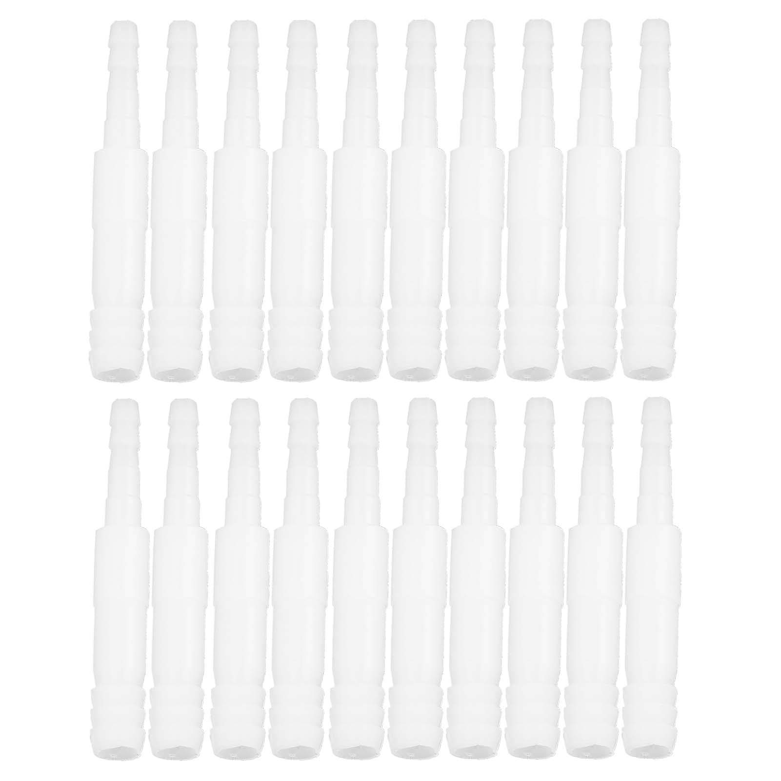 Pssopp 20pcs Aquarium Hose Adapter PVC Aquarium Air Pump Tube Connectors 4mm to 8mm