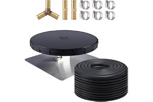 HQUA PAS20AL+PAS20AD Pond & Lake Aeration Accessories 100'of Weighted Tubing + Membrane Diffusers