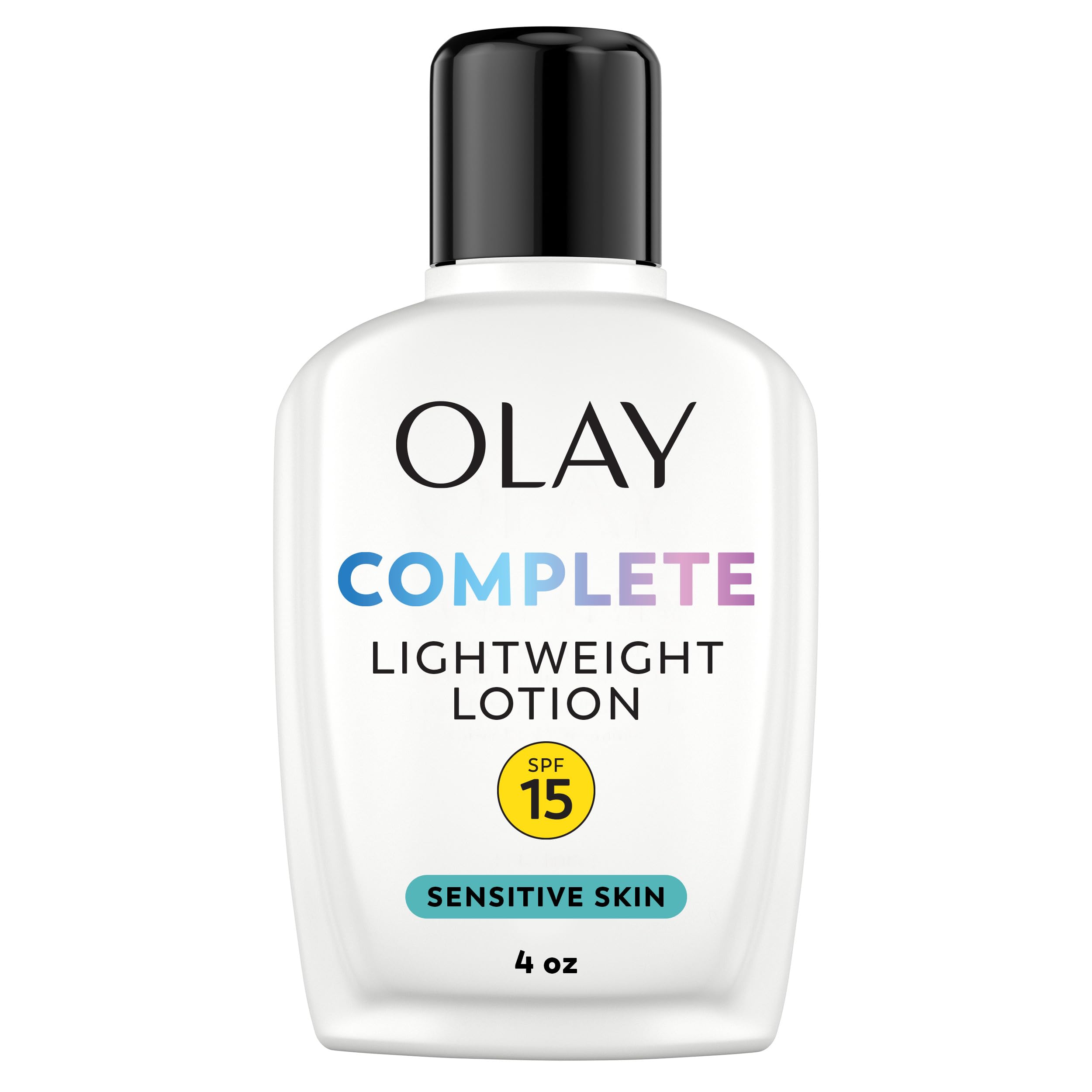 Olay Complete All Day Moisture Lotion UV Defense SPF 15, Sensitive Skin, 4 fl oz (118 ml) (1 pack)