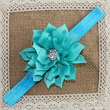 Qingsun Bebe Imprime Bande De Cheveux Pour Les Enfants Bandeau Bebe Bandeaux Elastiques Avec Decoration De Feuille De Lotus Bande De Cheveux Pour Bebe Infantile Enfants Cheveux Accessoires Marine Bebe Fille 0 24m