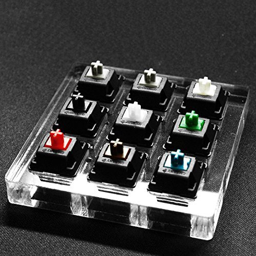 Buy Sunsbell 9 Cherry MX Switches Keyboard Tester Kit Clear Keycaps