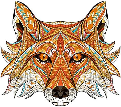 ARTEM Fox T-Shirt Dresses Sweater Patch for Clothing Thermal Transfer Printed A-Level Washable Sticker 9.8X8.7inch