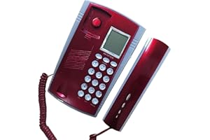 Wall Mountable Phone Home Fixed Landline Phone Telephone Led Display Redials with Memory KX~071 Small Telephones Desktop Phon