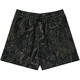 Piuntersite Men's Mesh Basketball Shorts Graphic Print Gym Streetwear Quick Dry Athletic Shorts with Pockets