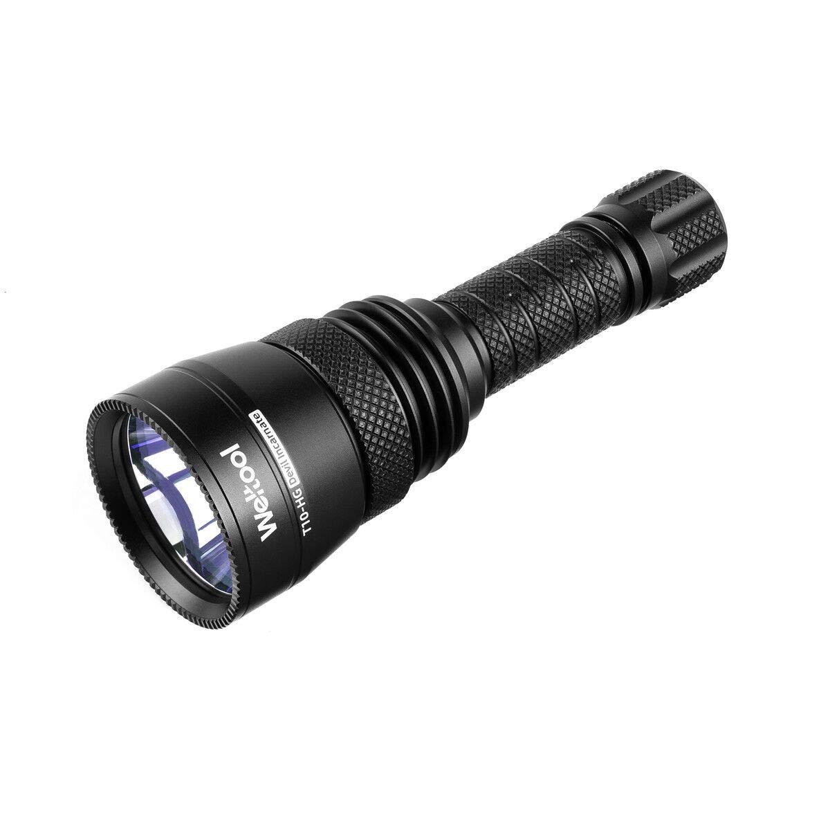 Weltool T10-HG Green Light Long Throw Torch,LED Torch of High Luminous Intensity for Forest Exploration, Wild,Night Action, Outdoor, Observation,Anti-shock Waterproof(Only Torch)