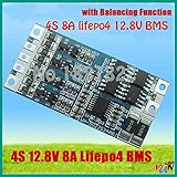 4S 8A lifepo4 12.8V 18650 BMS PCM battery protection board bms pcm for lifepo4 battery cell pack with balancing