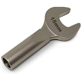 Prestacycle 15mm Wrench Specialty Bit &ndash; Converts Bits Tools into Compact 15mm Wrench &ndash; Ideal for Adjusting Threaded Hub Axles &ndash; Lightweight Multi-Function Bike Tool Accessory