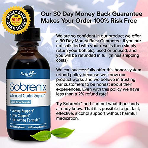 Sobrenix AntiAlcohol & Alcohol Support Supplement AllNatural Liquid Formula for 2X