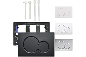 HANSENGROYI Dual Flush Actuator Compatible with Geberit 115.770.DW.5 Toilet Actuator Plate, Concealed Tank Flush Toilet Parts, Fits for Sigma Concealed Tanks, 2x6 and 2x4 Installations (Matte Black)