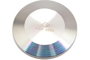 QiiMii SS304 1-1/2" Stainless Steel Sanitary Tri Clamp Clover Solid End Cap