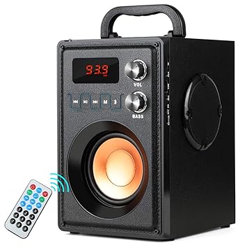 bluetooth speaker with fm radio and remote