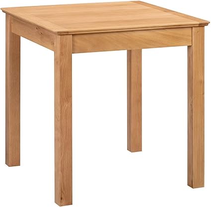 Hallowood Hereford Oak Small Square Dining Table Solid Wooden Kitchen Dinner Top 75cm X 75cm Hre Tab750 Amazon Co Uk Kitchen Home