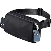 WATERFLY Crossbody Belt Fanny Pack: Sports Walking Waist Bag Runner Belt Bum Bag Hip Fannie Pack Phanny Fannypack Woman Man for Hiking Jogging Running