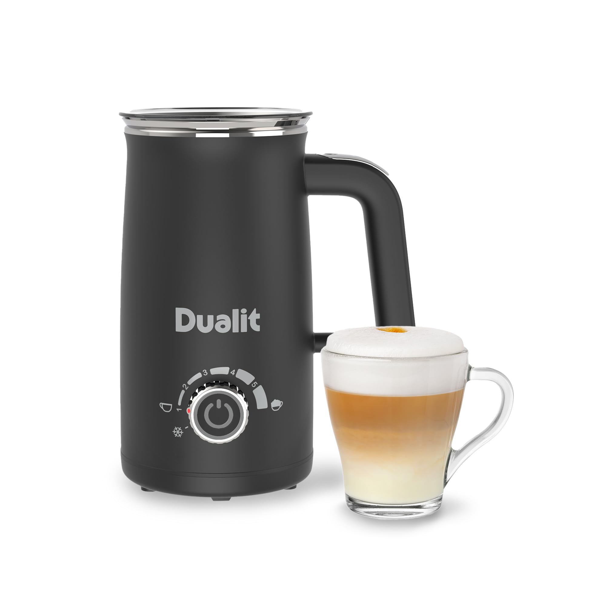 Dualit Milk Frother Max - 540ml Capacity - Extra Large Milk Frother - Hot Chocolate Function - Large Handle - Barista Grade Frother and Hot Chocolate Maker