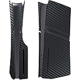 Carbon Cover Faceplates for PS5 PRO Console, Shell Panels PS5 PRO Accessories Replacement Faceplate Carbon Fiber Pattern (Disc Version)