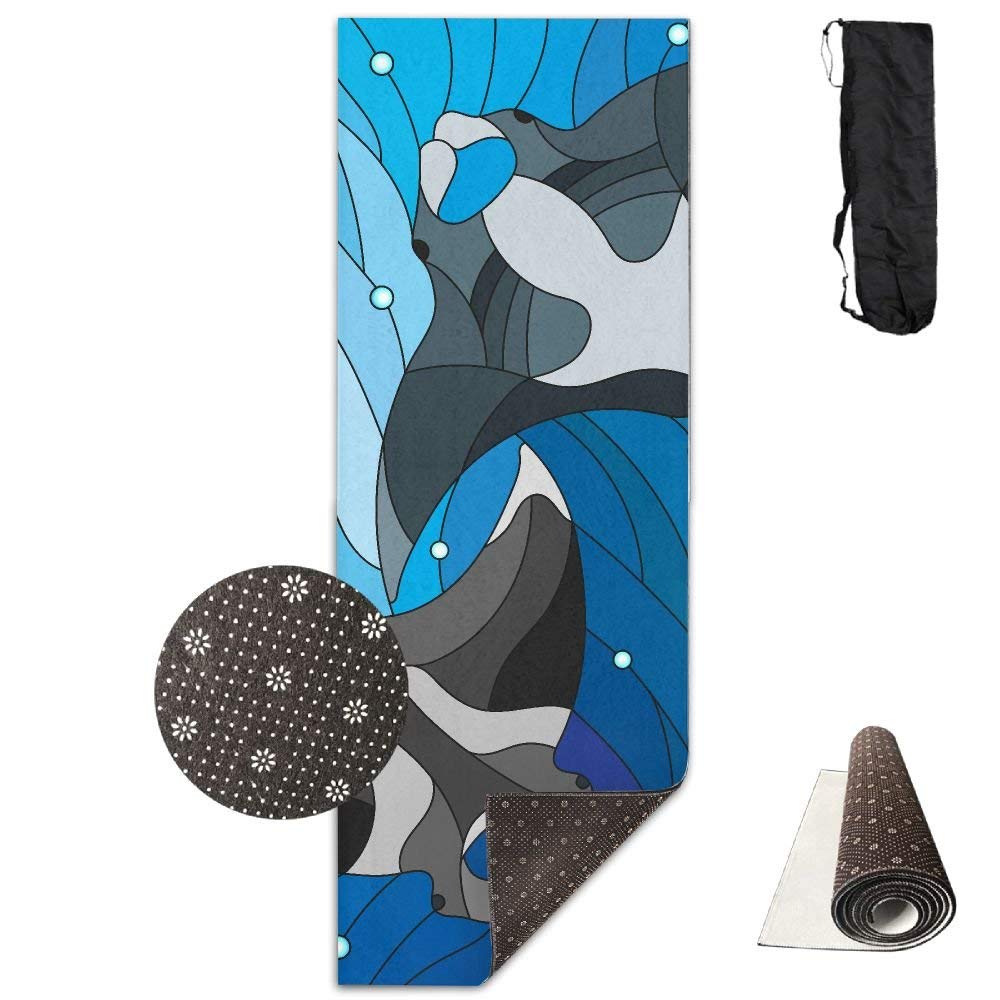 Amazon.com: Stained Glass with Two Manta Yoga Mat Towel for ...