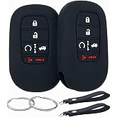 REPROTECTING Silicone Rubber Key Fob Cover Compatible with (5 Buttons) 2022-2026 Honda Accord Civic HR-V CR-V Pilot Sport SI
