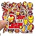 EQMZAD Iron Man Stickers for Kids,Laptop Sticker Pack for Waterbottle,Laptop,Phone,Travel Extra Durable 100% Vinyl