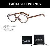 YAMEIZE Blue Light Blocking Glasses for Women & Men - Retro Oval Design view 5
