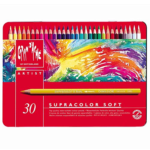 CREATIVE ART MATERIALS Caran D'ache Supracolor Metal Box Set Of 30 (3888.330)