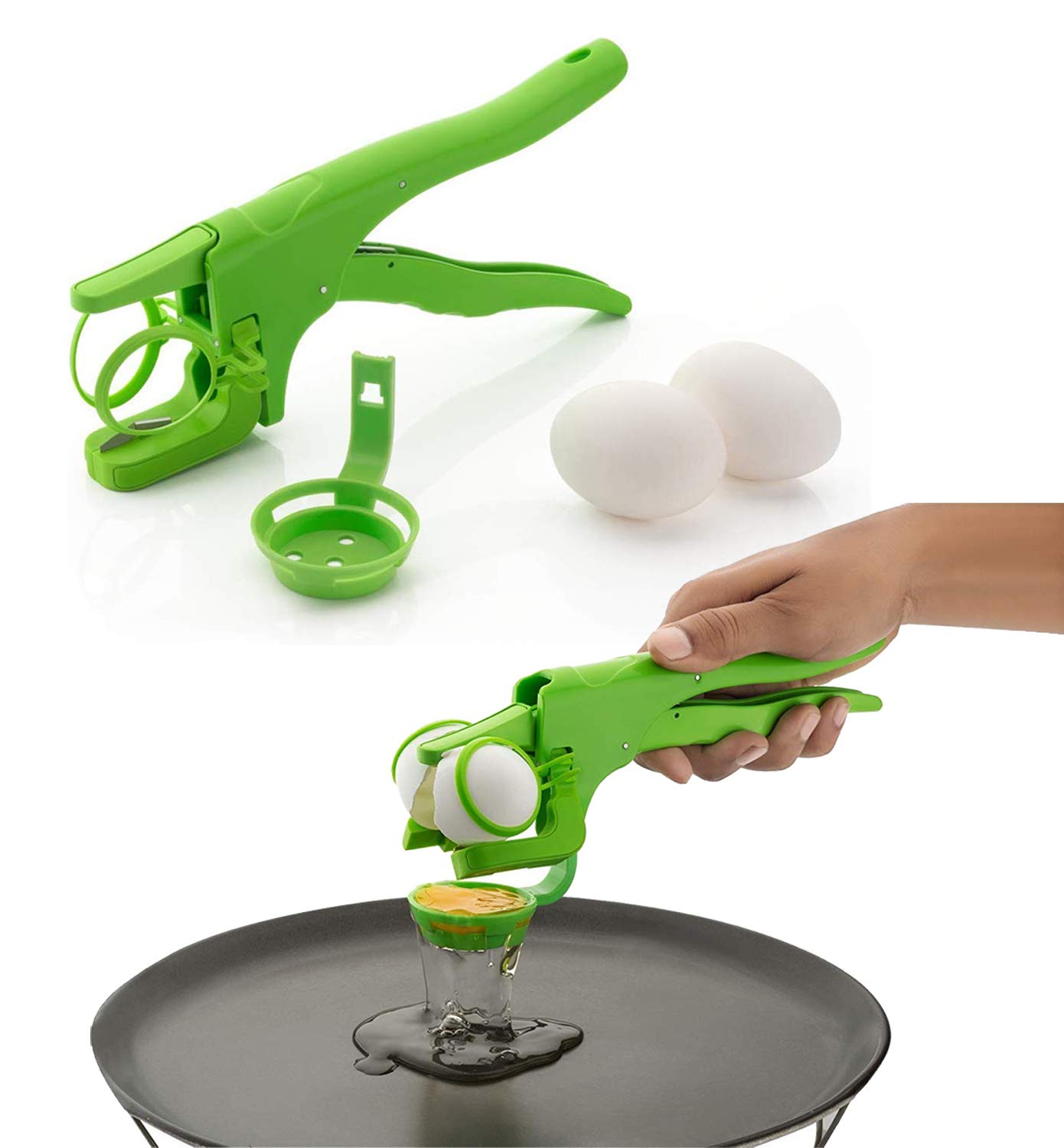Hezal Marketing Presents Plastic Handheld Egg Cracker,Egg,Egg Opener