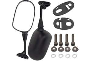 XULONG Motorcycle Rearview Side Mirror for Honda CBR600RR 2003-2012 CBR1000RR 2004-2006 / CBR600 CBR600F4i 2001-2007 / VTR1000 1998-2006 Black OEM Stock Style Racing Mirrors - Left Right Set