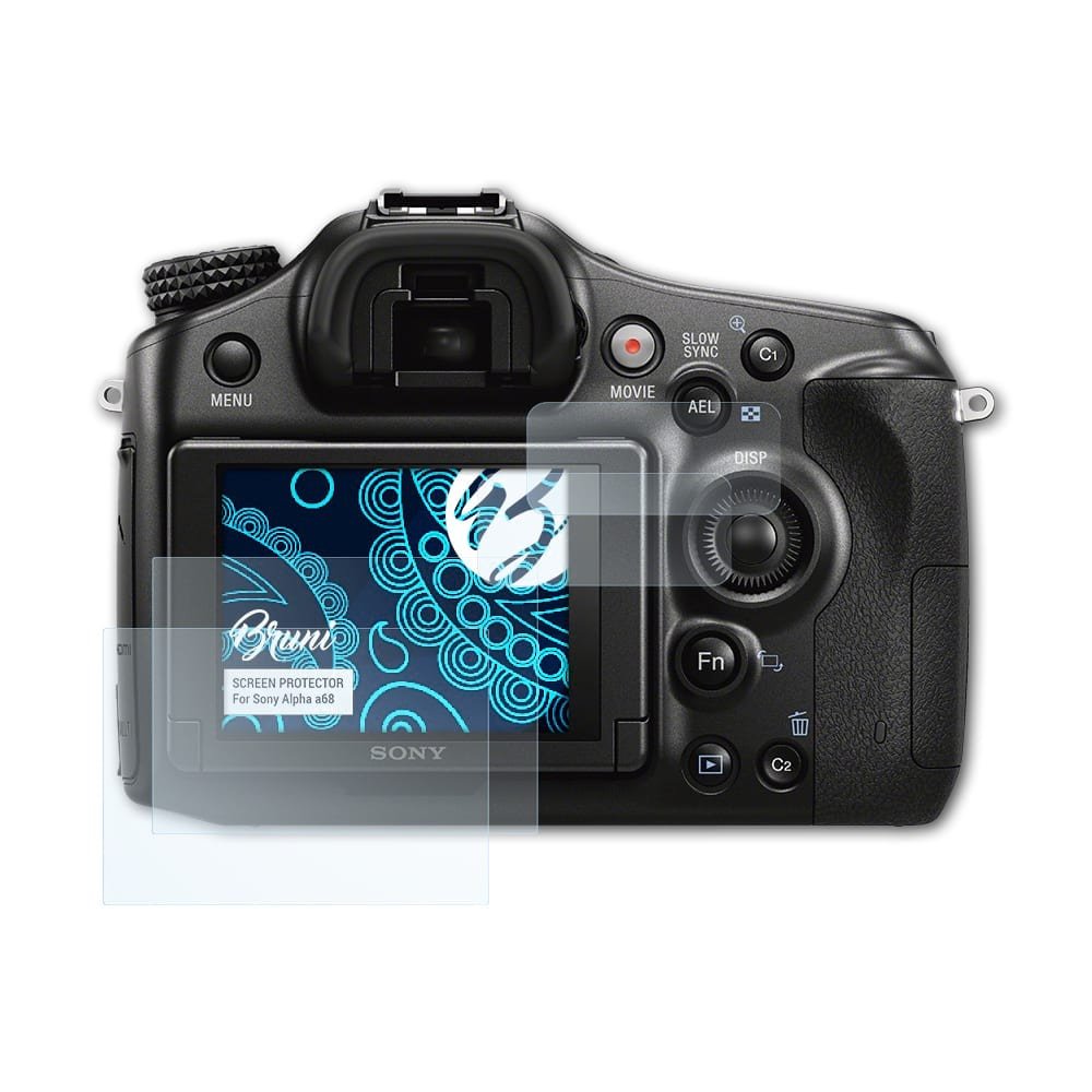 Bruni Película Protectora para Sony Alpha a68 Protector Película ...