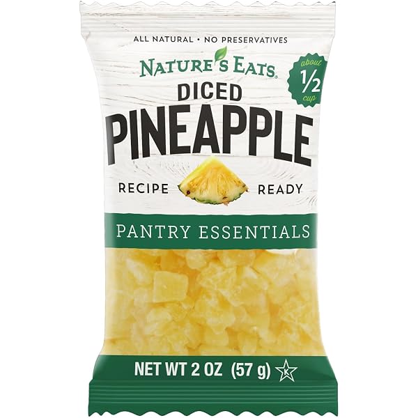 NATURE’S EATS DICED PINEAPPLE, 2OZ