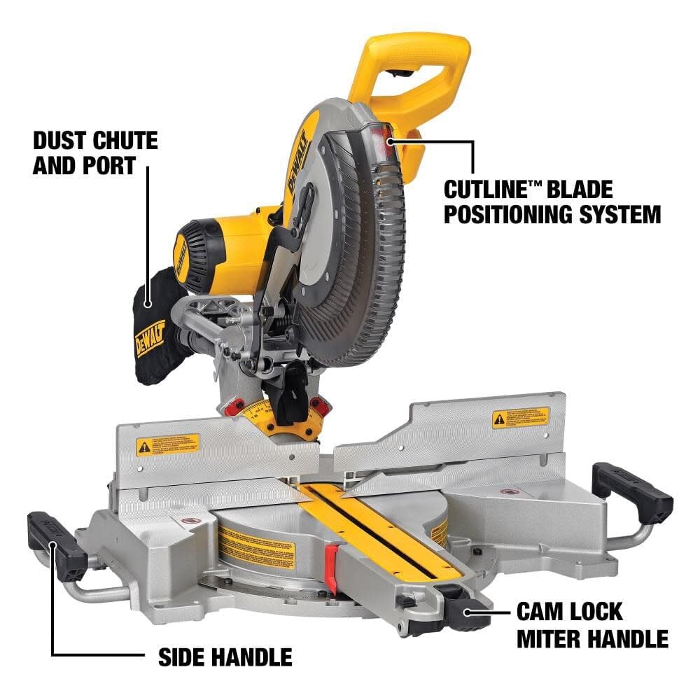 DEWALT Double Bevel Sliding Miter Saw, 12-inch, Compound (DWS780)
