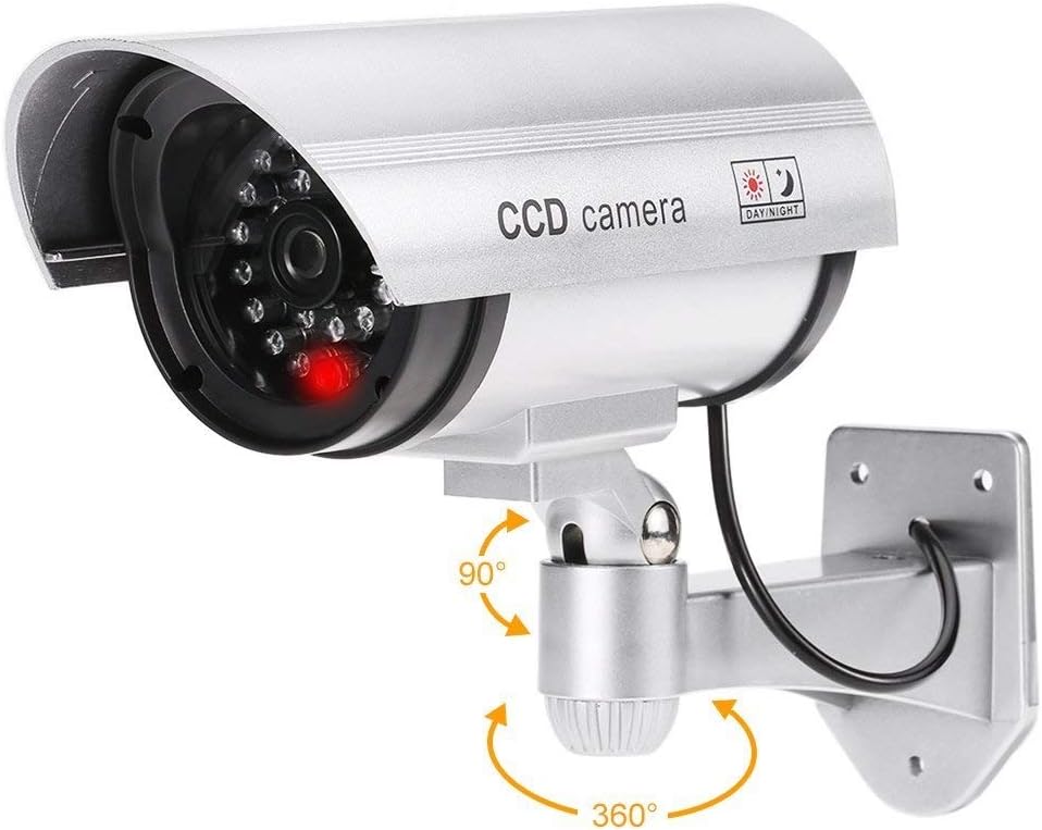 sagrach Dummy CCTV Camera for Home Security CCTV Fake Bullet Camera with Flashing LED