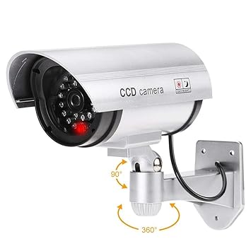 sagrach Dummy CCTV Camera for Home Security CCTV Fake Bullet Camera with Flashing LED