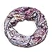 Jemis Womens Cotton Chemo Hat Beanie Scarf - Beanie Cap Bandana for Cancer (Purple and Blue)