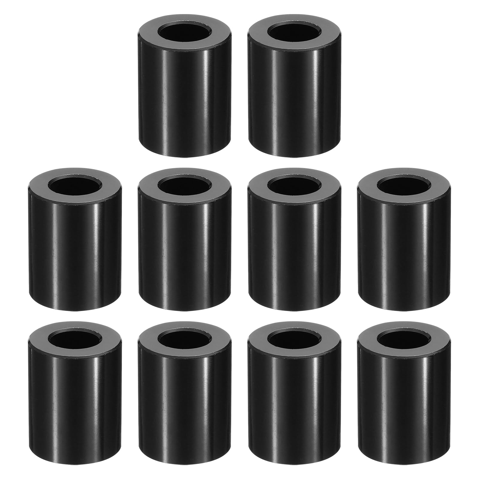 PATIKIL M10 Aluminum Spacers, 10 Pcs Metal Spacer Aluminum M10 x 3/4" OD x 15/16" L Aluminum Spacer Screw Standoff Round for 3/8" or M10 Screw Bolts