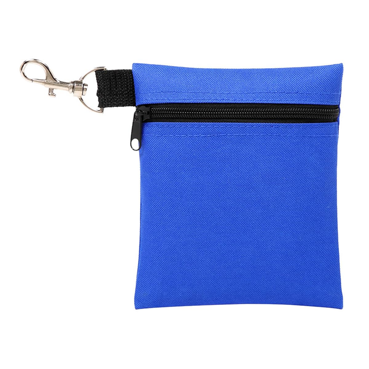 Scott Edward Golf Tee Pouch Travel Gear Professional Zipper Golf Tee/Ball Pouch Bag with Metal Lobster Claw Clip for Valuables and Golf Accessories, Clips to Your Golf Bag for Extra Storage