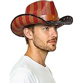 thuizen Western Outback Cattleman Straw Cowboy Hat for Men and Women