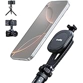 SMALLRIG AC-10 Magnetic Attachable Phone Clamp, Phone Mount with Cold Shoe Mount and 1/4"-20 Threaded Hole, for iPhone 17/16 / 15/14 / 13/12 Series, 90° Tilt for Recording, Live Streaming-5283
