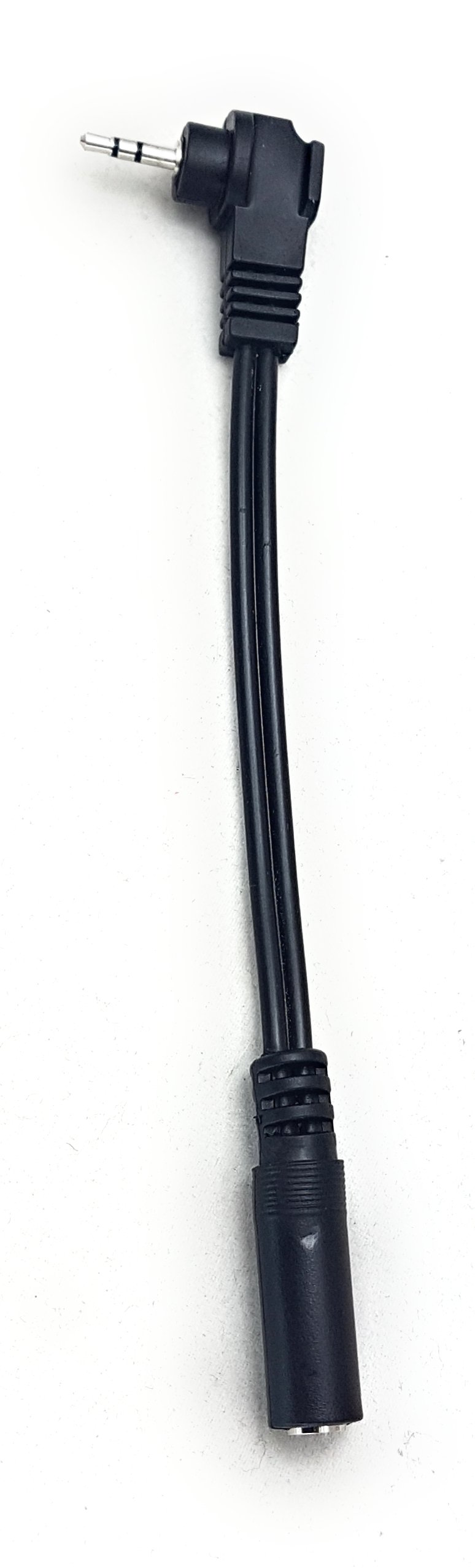 Maincore 10cm Right Angled 2.5mm to 3.5mm Socket Adapter Cable/Stereo Jack Plug.