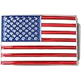 Sam Store (TM) Belt Buckle in American Flag Fit for Width 1.57" / 4cm Belt (BBFA-F-01)