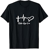Faith Hope Love Christian Tattoo Style T-Shirt