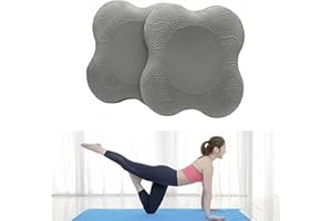 Kenhihi Yoga Knee Guards (Set of 2) - Male and Female Yoga Props and Accessories for Fitness, Travel, Meditation, Kneeling, Balance, Floor, Pilates Pads for Knee and Elbow