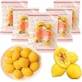 FELIXLAND Fruit Peach Snacks, Sweet & Sour Crispy Peaches, Chinese Food Snack Delicious Crispy Dorm, Office Essential Exotic Dry Fruits(95g/5pcs) 酸甜小黄桃