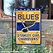 St. Louis Blues 2019 Stanley Cup Champions Double Sided Garden Flag