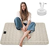 LOYDBDT Grounding Mat Cotton Grounding Pad for Bed Grounded Pad with Silver Fiber Earth Connected Mat for Improves Sleep Wellness (Beige, 34x50 inch)