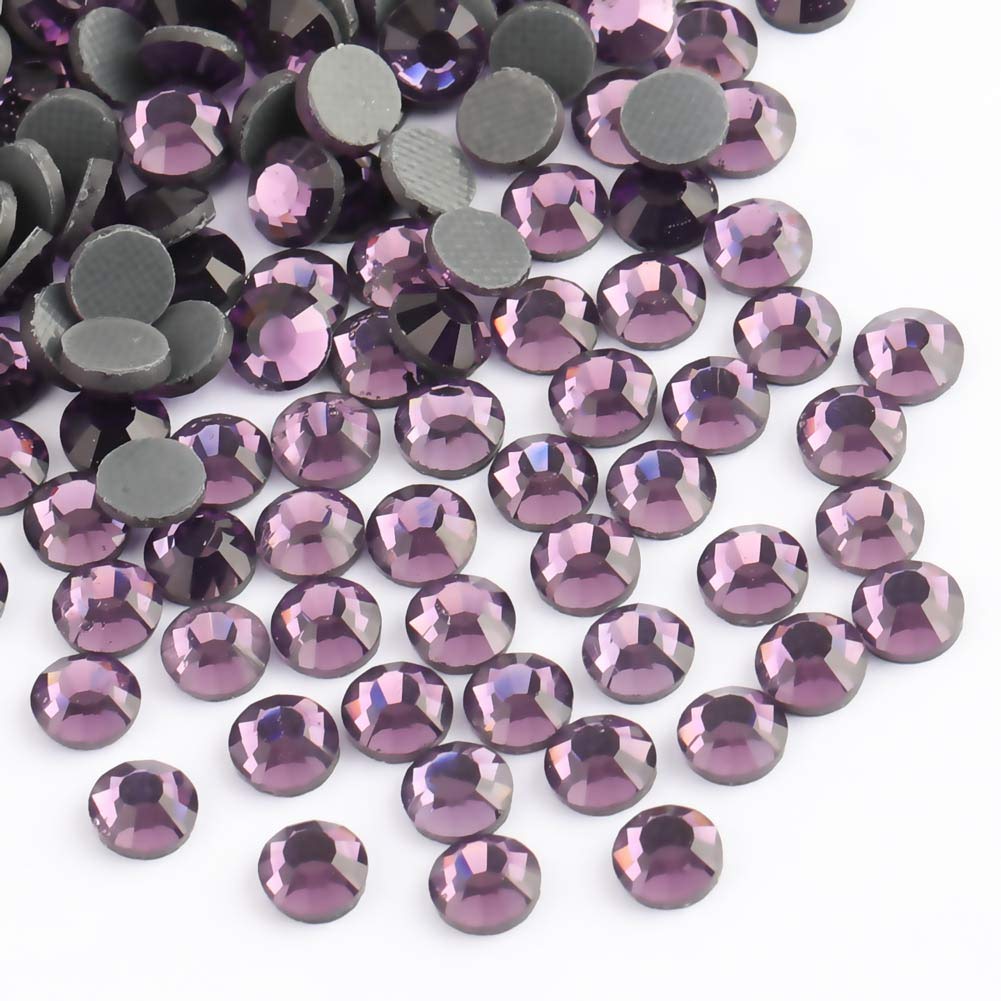 Crystal Hotfix Rhinestone,Machine Cut Stone 1440pcs/pkg (Violet,SS16/4mm)