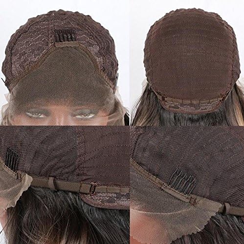 Xiweiya Long Black Curly Wig Ombre Brown with Blonde Tips Synthetic Lace Front Free Part 3 Tones Color Hair Replacement Wig for Women & Drag Queen Cosplay 24" - Image 5