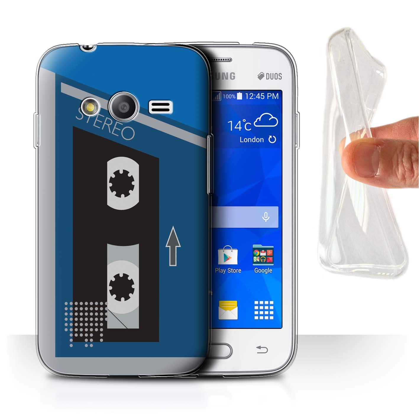 Amazon.com: STUFF4 Gel TPU Phone Case/Cover for Samsung Galaxy Ace 4  Lite/G313 / Grey/Orange Design/Retro Cassette Player Collection: Cell  Phones & ...