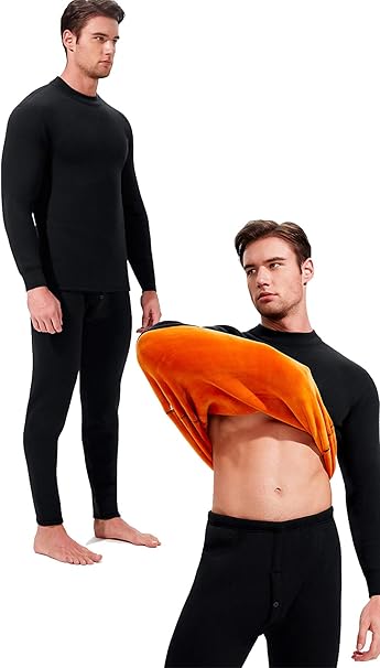Amazon Beixier 吸湿発熱 保温 上下セット 防寒肌着 ヒートテック 長袖シャツ インナー 冬用起毛 メンズ インナーシャツ 通販